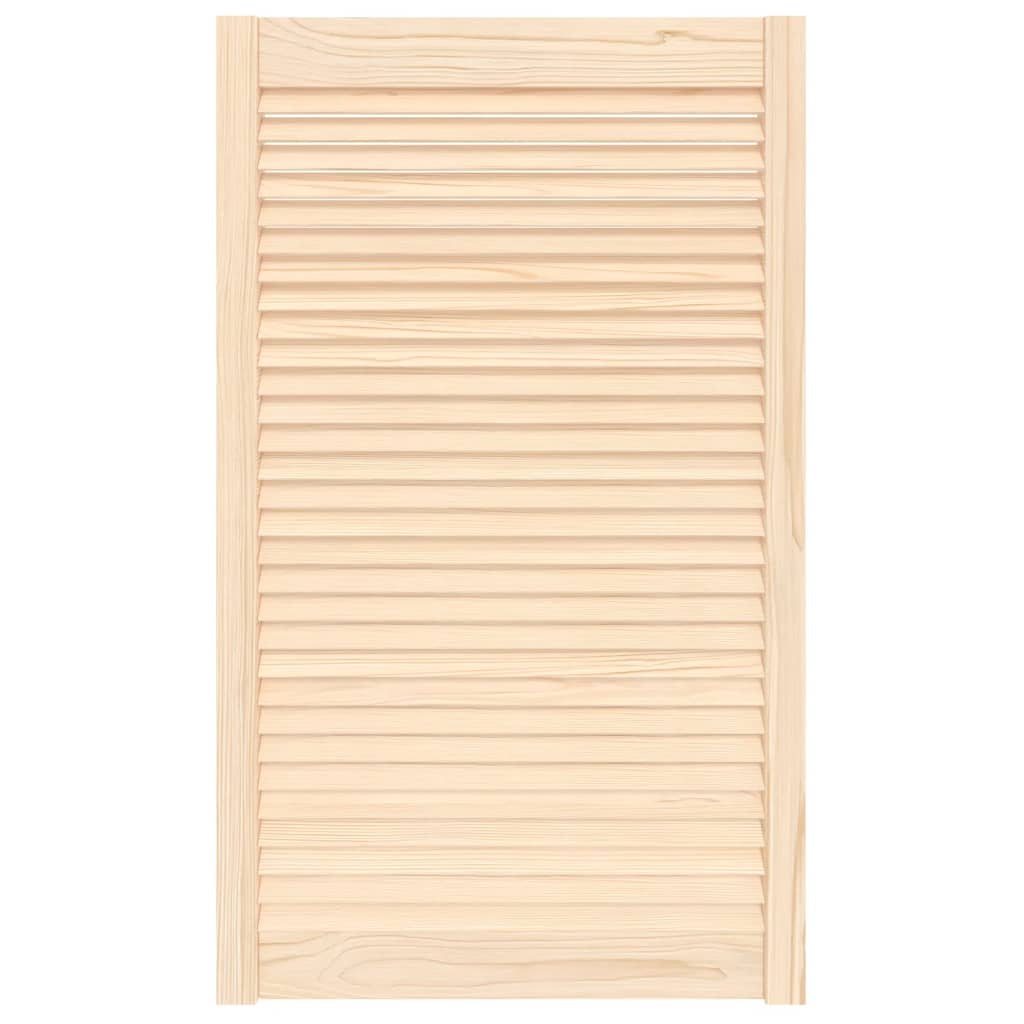 Tömör fenyőfa zsaluzott ajtó 99,3 x 59,4 cm