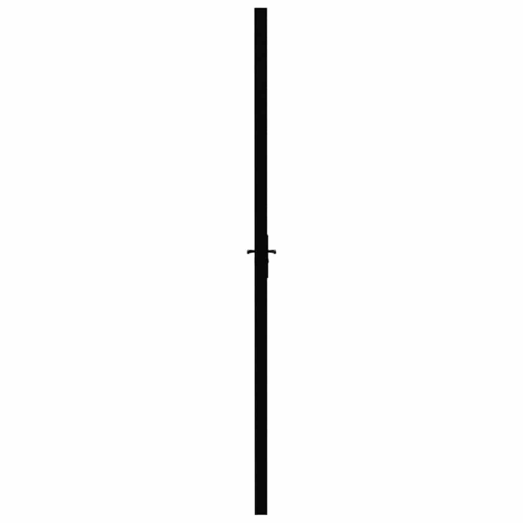 Fekete esg üveg és alumínium beltéri ajtó 93 x 201,5 cm