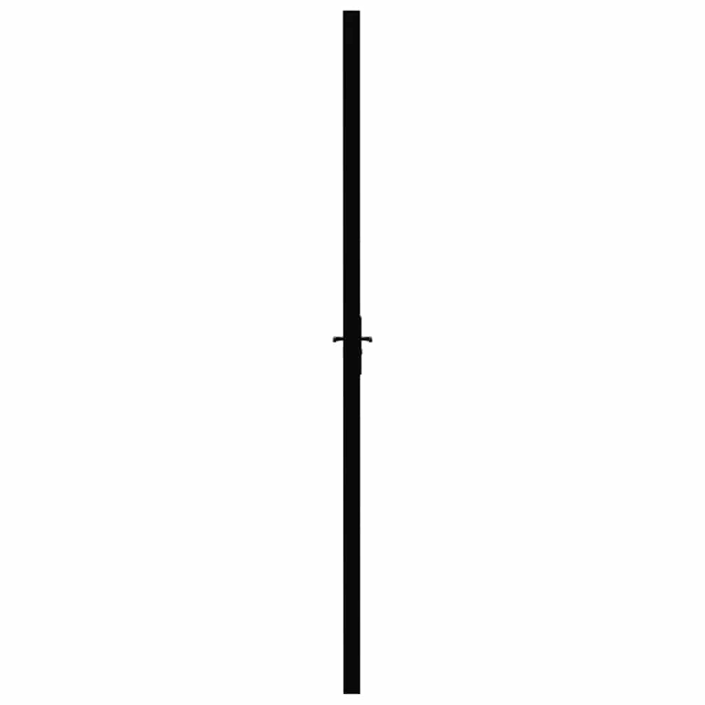 Fekete esg üveg és alumínium beltéri ajtó 93 x 201,5 cm