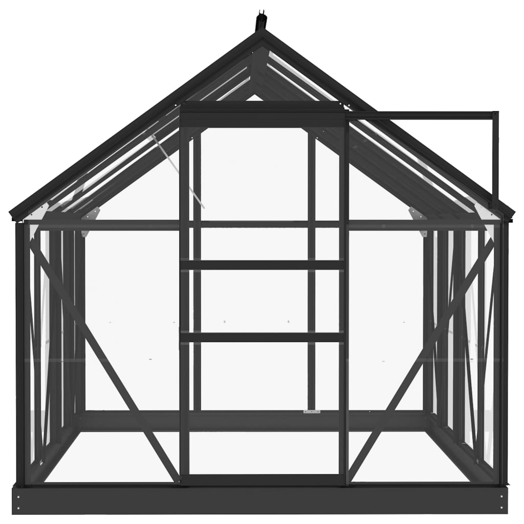 antracitszürke alumínium melegház csereváz 155 x 103 x 191 cm antracitszürke alumínium melegház csereváz 155 x 103 x 191 cm