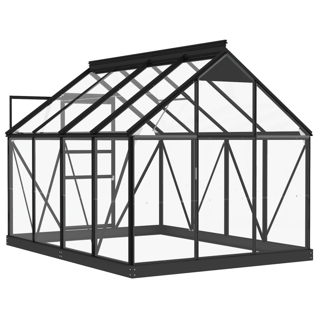 antracitszürke alumínium melegház csereváz 155 x 103 x 191 cm antracitszürke alumínium melegház csereváz 155 x 103 x 191 cm