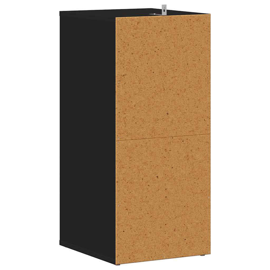 Vidax fekete forgácslap cipősszekrény 31,5 x 35 x 70 cm