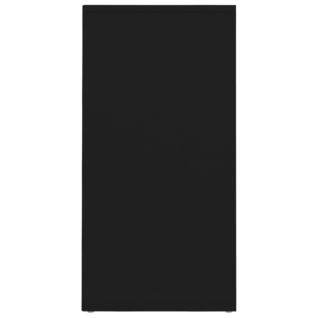 2 db fekete forgácslap cipősszekrény 31,5 x 35 x 70 cm