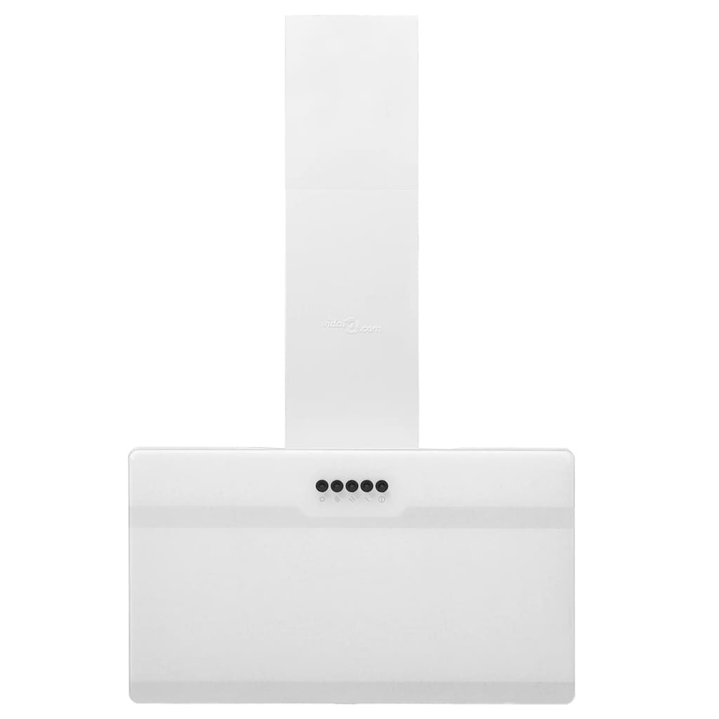 Fehér acél és edzett üveg fali páraelszívó 60 cm