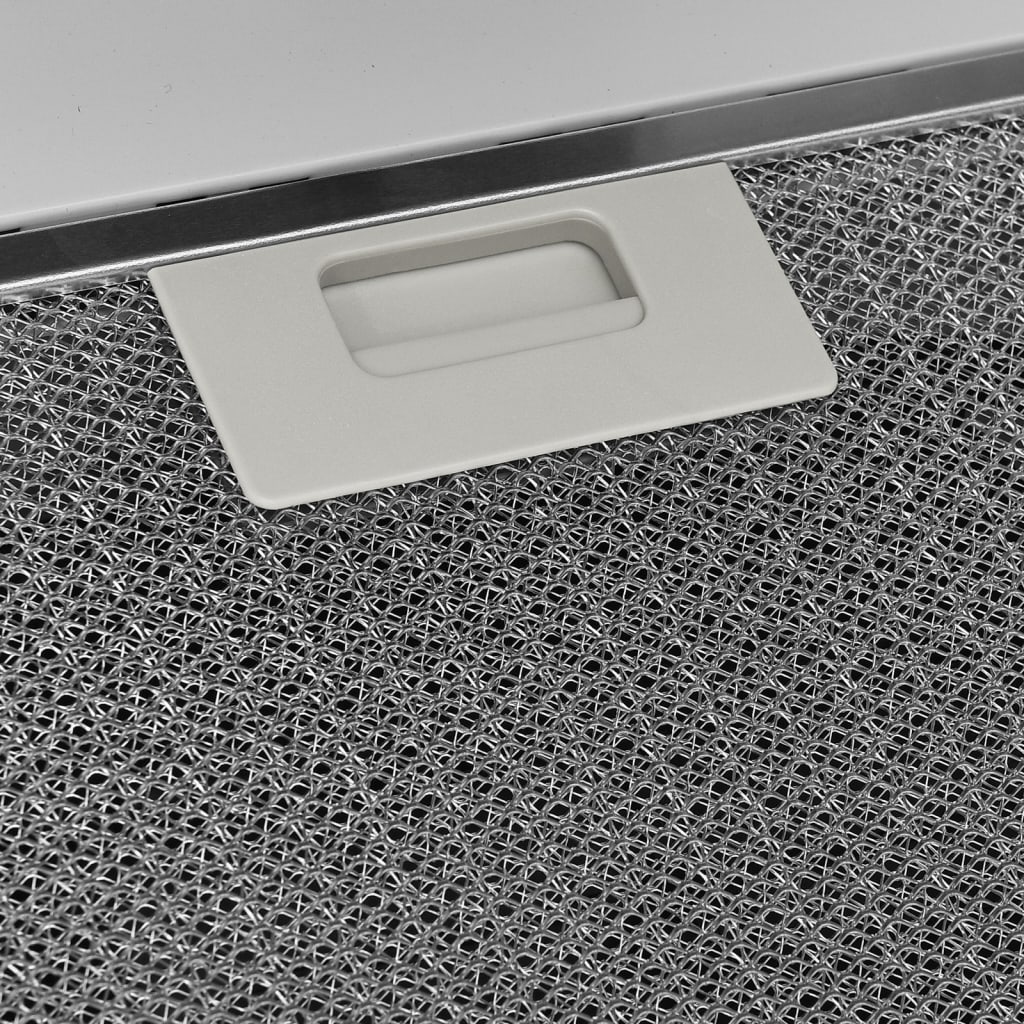 Fehér acél és edzett üveg fali páraelszívó 60 cm