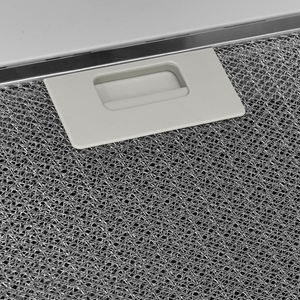 Fehér acél és edzett üveg fali páraelszívó 90 cm