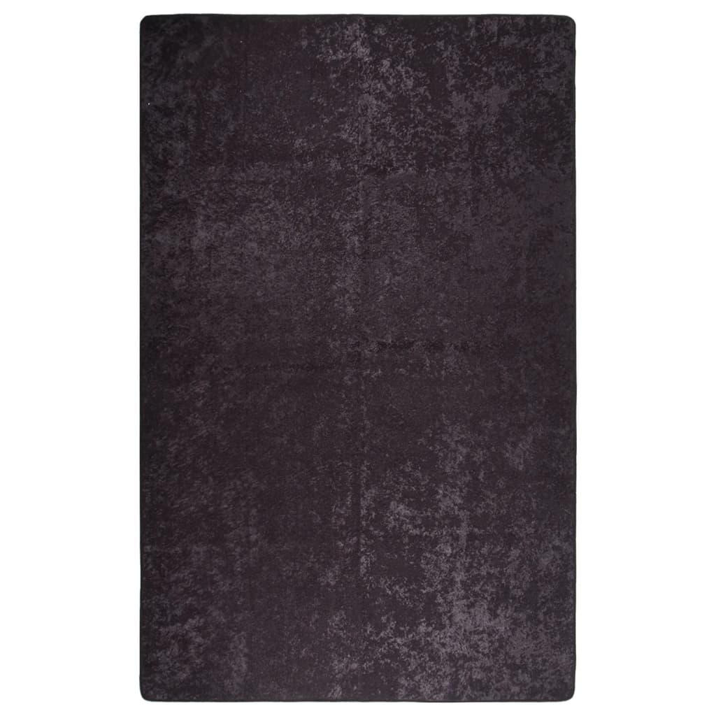 Antracitszürke csúszásmentes mosható szőnyeg 160 x 230 cm