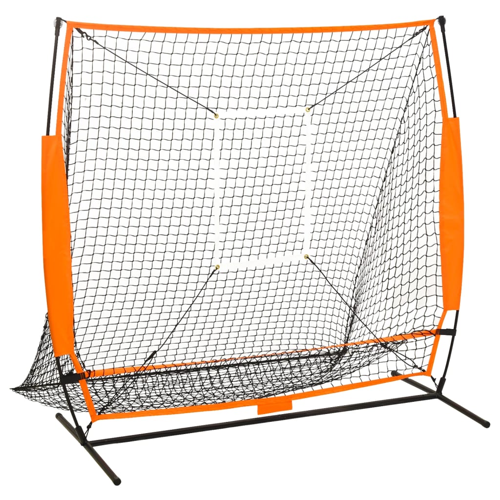 Fekete multisport/baseball gyakorlóháló 174 x 76 x 158,5 cm