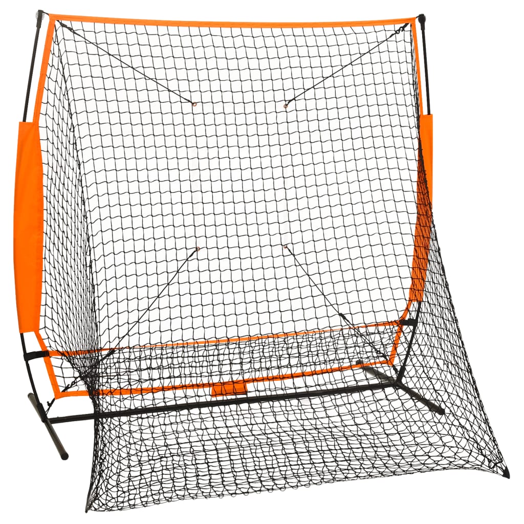 Fekete multisport/baseball gyakorlóháló 174 x 76 x 158,5 cm