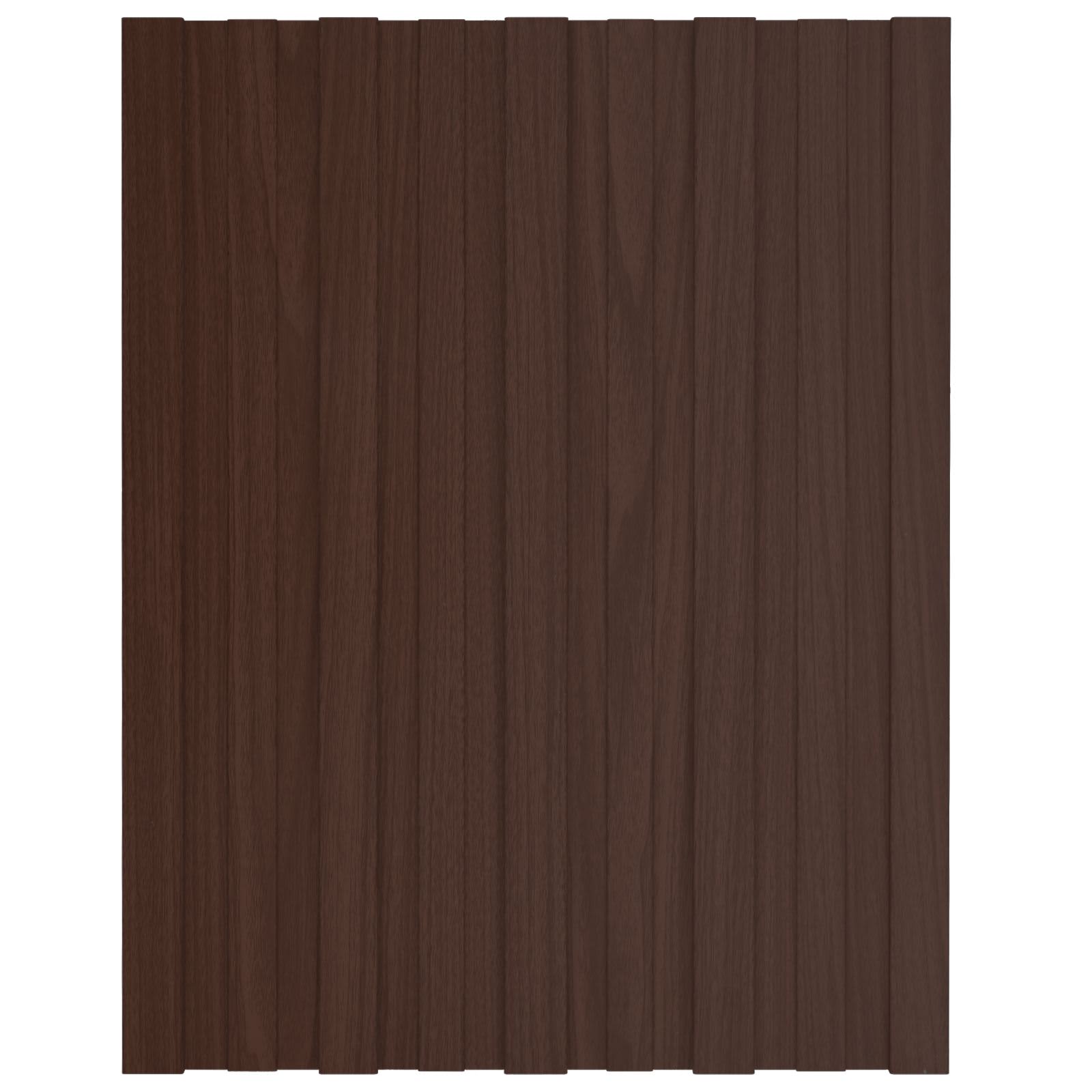 Tetőpanel 12 pcs barna 60 x 45 cm horganyzott acél
