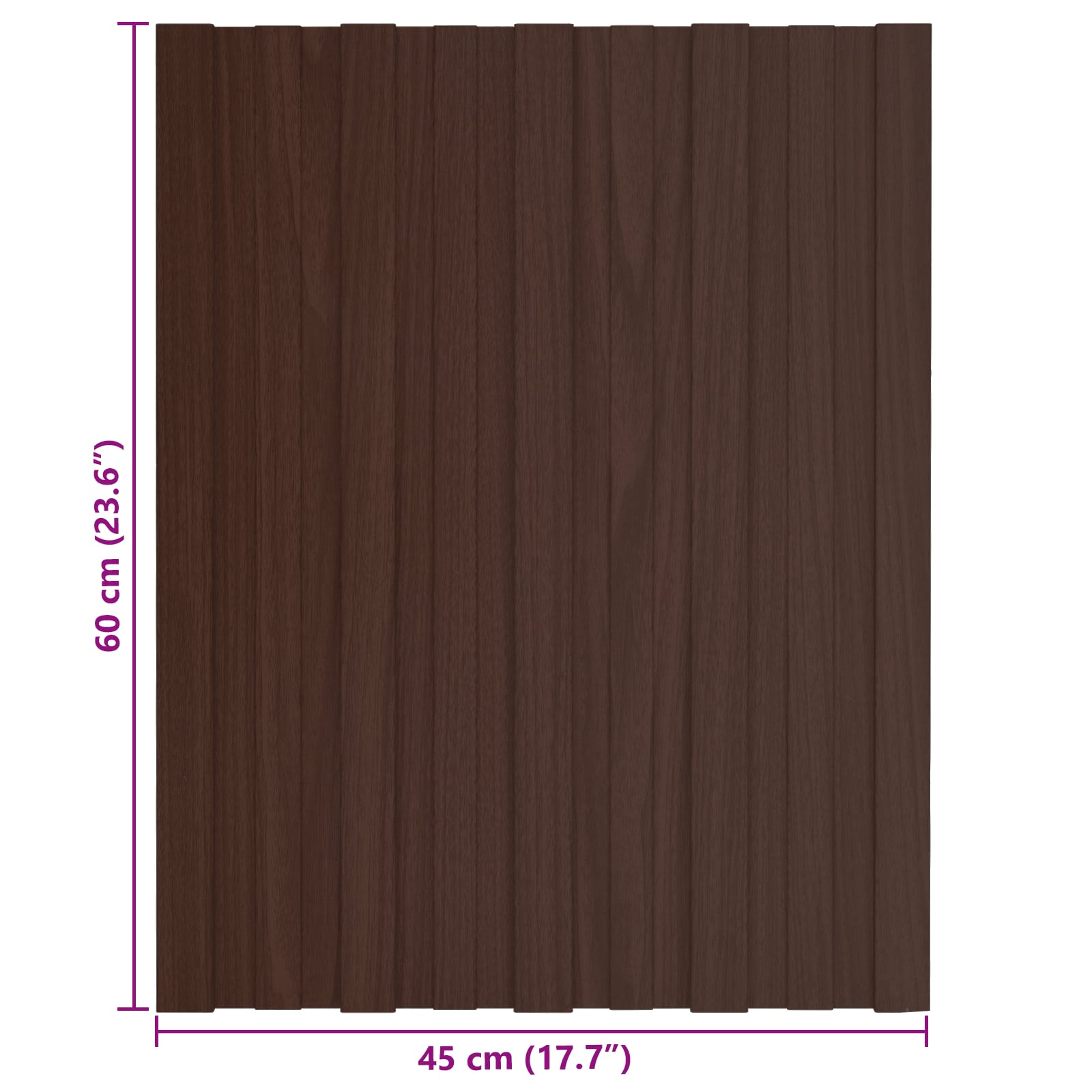 Tetőpanel 12 pcs barna 60 x 45 cm horganyzott acél