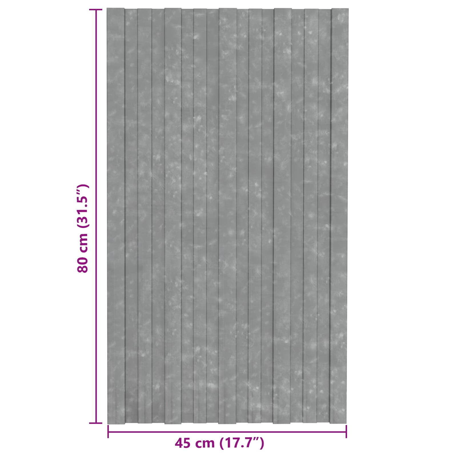 Tetőpanel 12 pcs ezüst 80 x 45 cm horganyzott acél