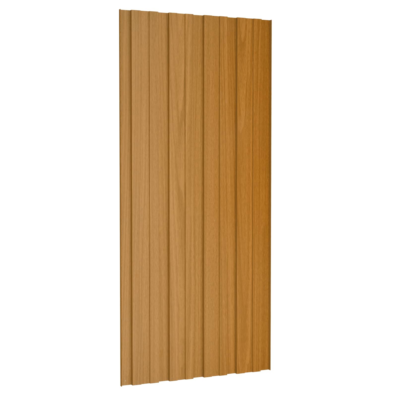 Tetőpanel 36 pcs természetes 100 x 45 cm horganyzott acél