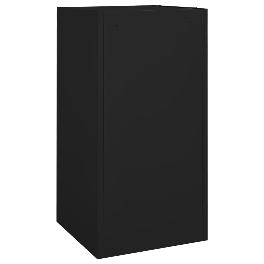 Fekete acél nyeregszekrény 53 x 53 x 105 cm Fekete acél nyeregszekrény 53 x 53 x 105 cm
