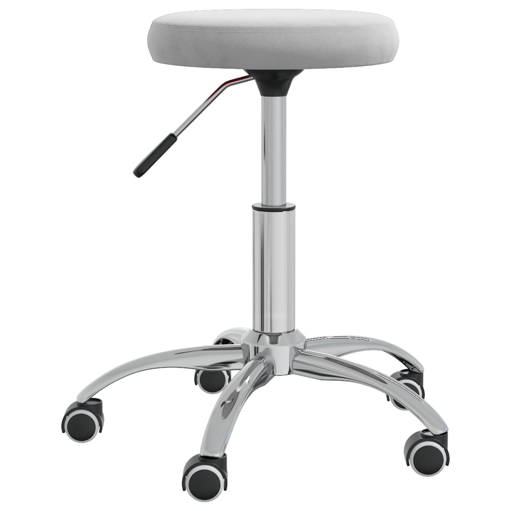 Világosszürke bársony masszázsszék