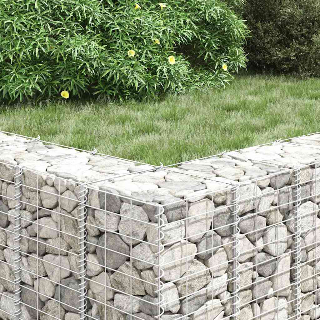 3 db vas gabion magaságyás 30 x 30 x 50 cm