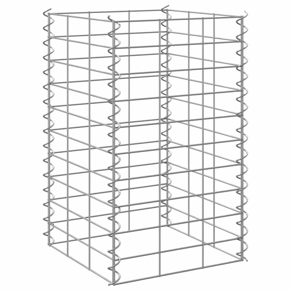3 db vas gabion magaságyás 30 x 30 x 50 cm