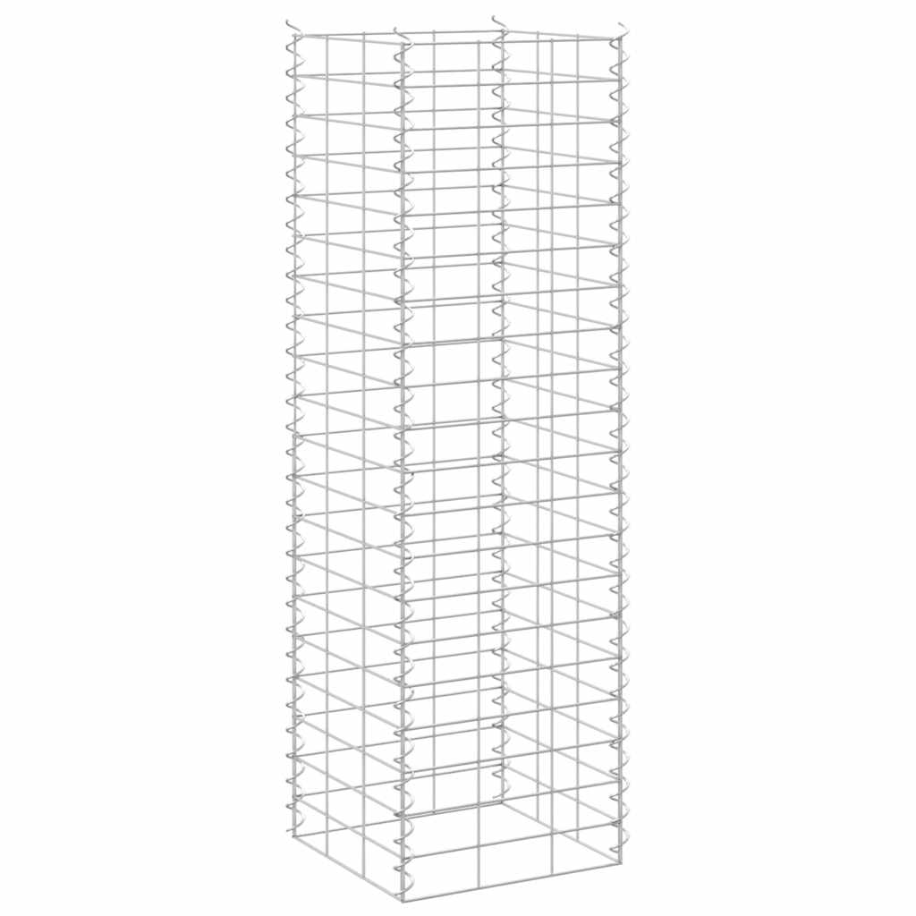 3 db vas gabion magaságyás 30 x 30 x 100 cm