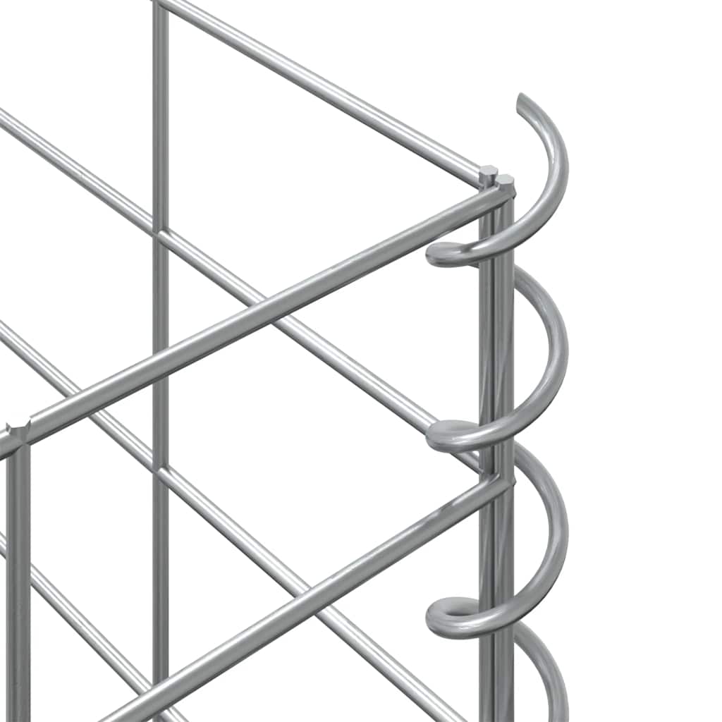 3 db vas gabion magaságyás 30 x 30 x 100 cm