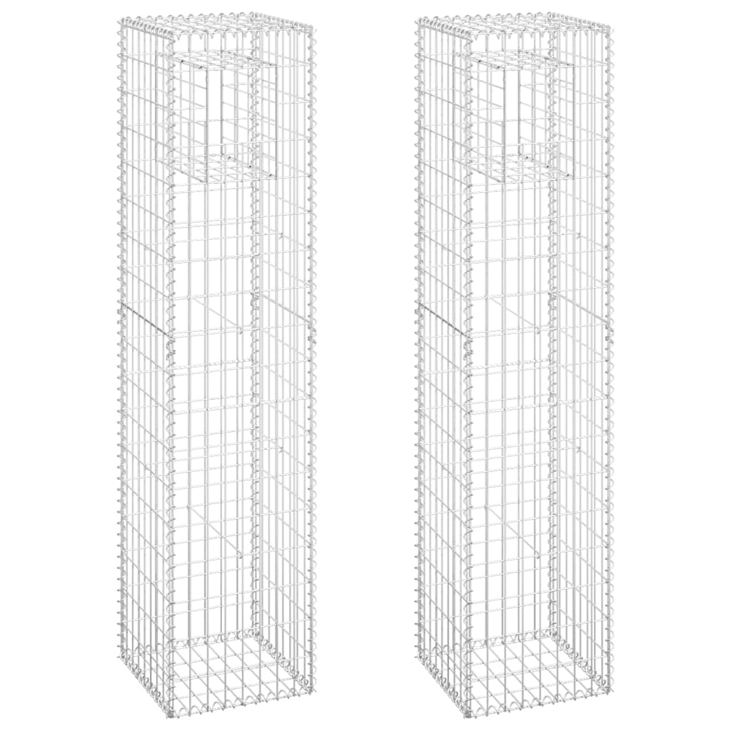 2 db vas gabionkosaras oszlop 40 x 40 x 180 cm 2 db vas gabionkosaras oszlop 40 x 40 x 180 cm