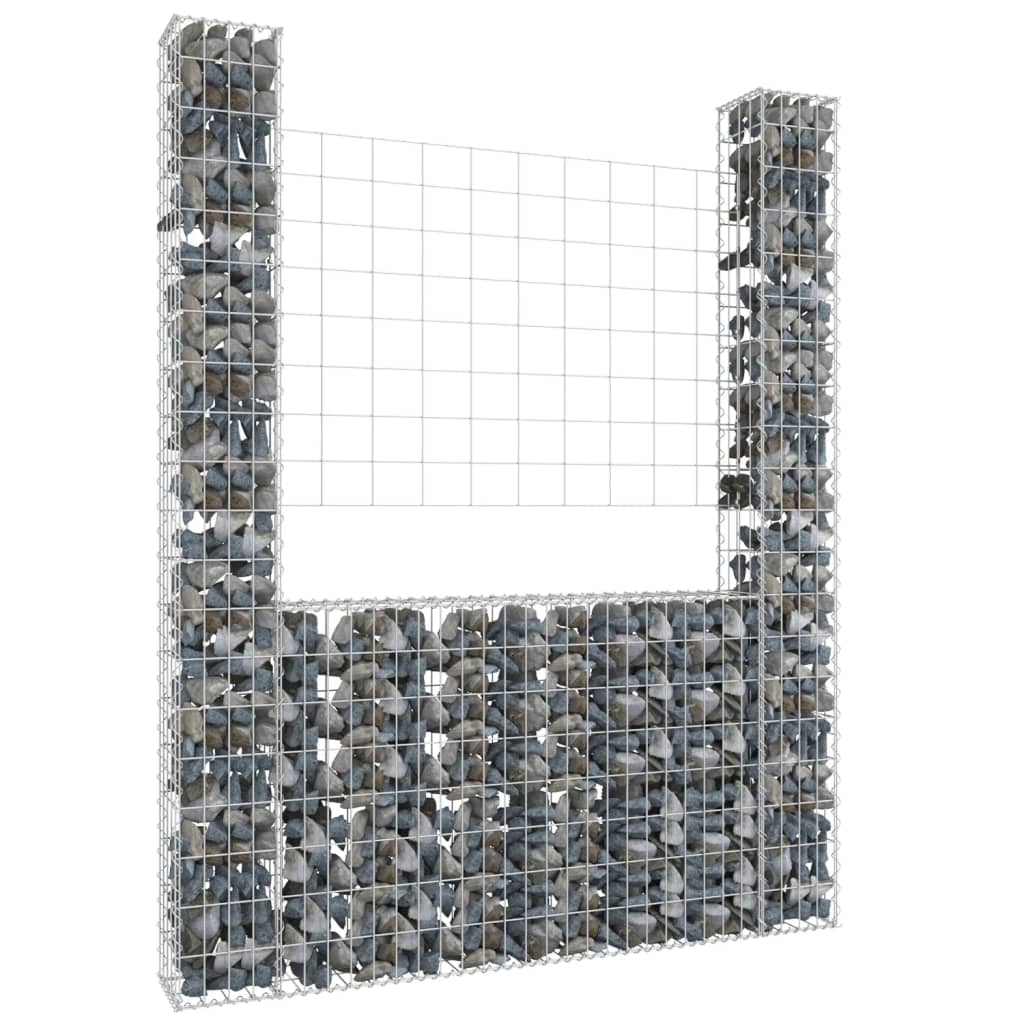 u-alakú vas gabionkosár 2 oszloppal 140 x 20 x 200 cm u-alakú vas gabionkosár 2 oszloppal 140 x 20 x 200 cm
