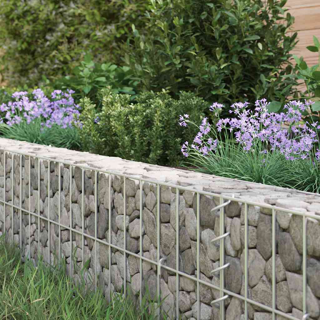 Horganyzott acél gabion magaságyás 800 x 100 x 20 cm