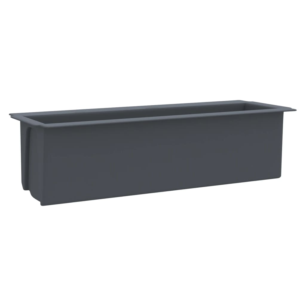 12 db szürke polipropilén virágláda raklapokhoz 36x13,5x9,5 cm 12 db szürke polipropilén virágláda raklapokhoz 36x13,5x9,5 cm