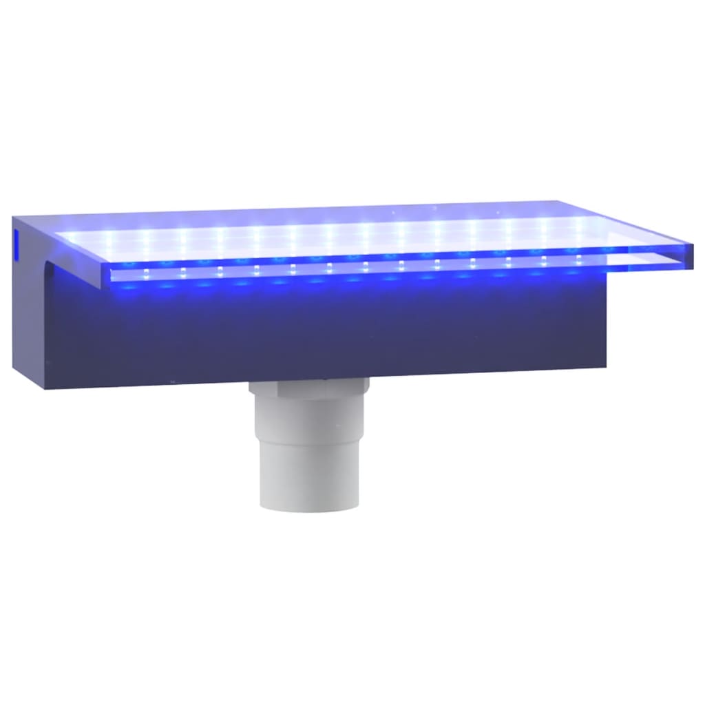 Akril vízeséskifolyó rgb led-ekkel 30 cm Akril vízeséskifolyó rgb led-ekkel 30 cm