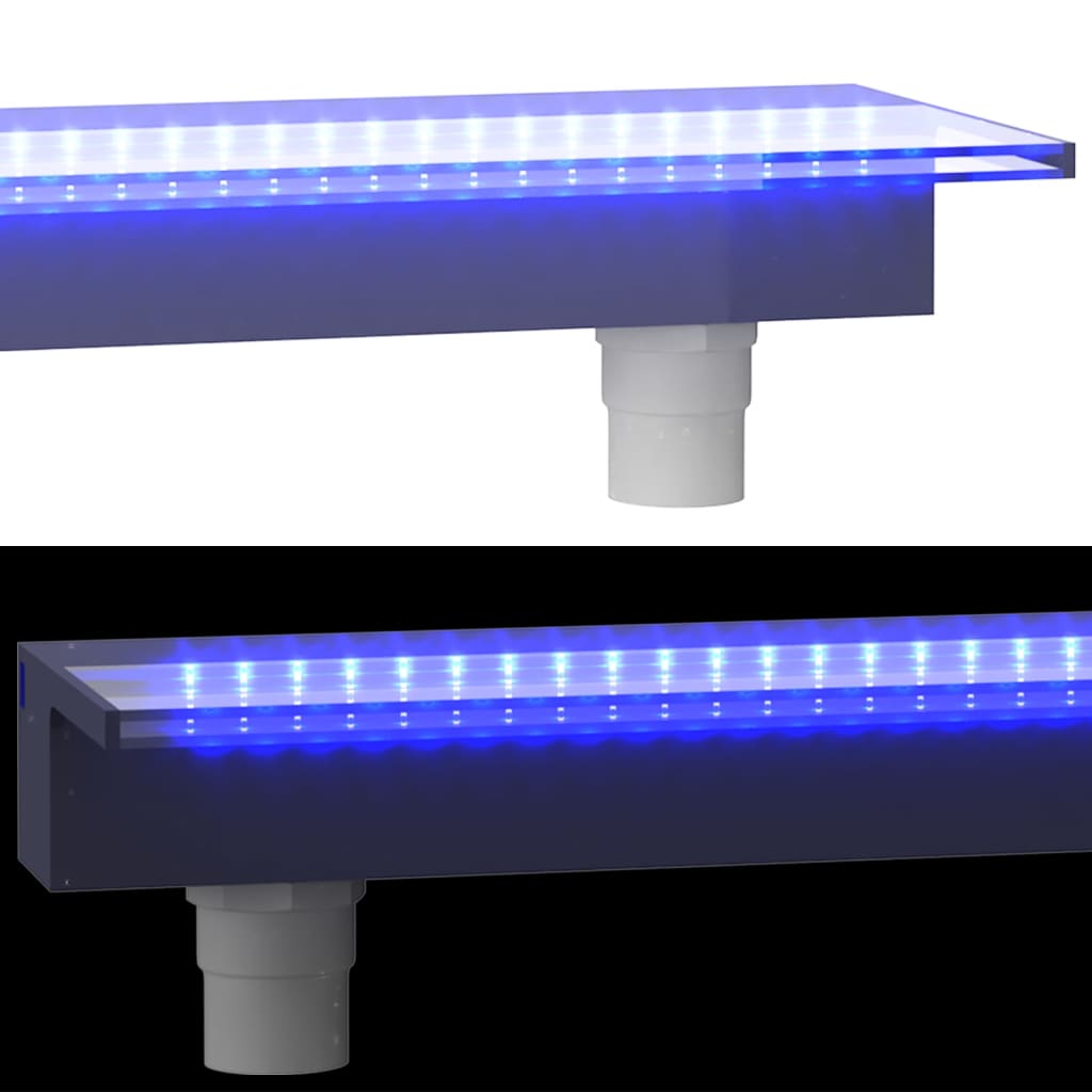 Akril vízeséskifolyó rgb led-ekkel 90 cm Akril vízeséskifolyó rgb led-ekkel 90 cm