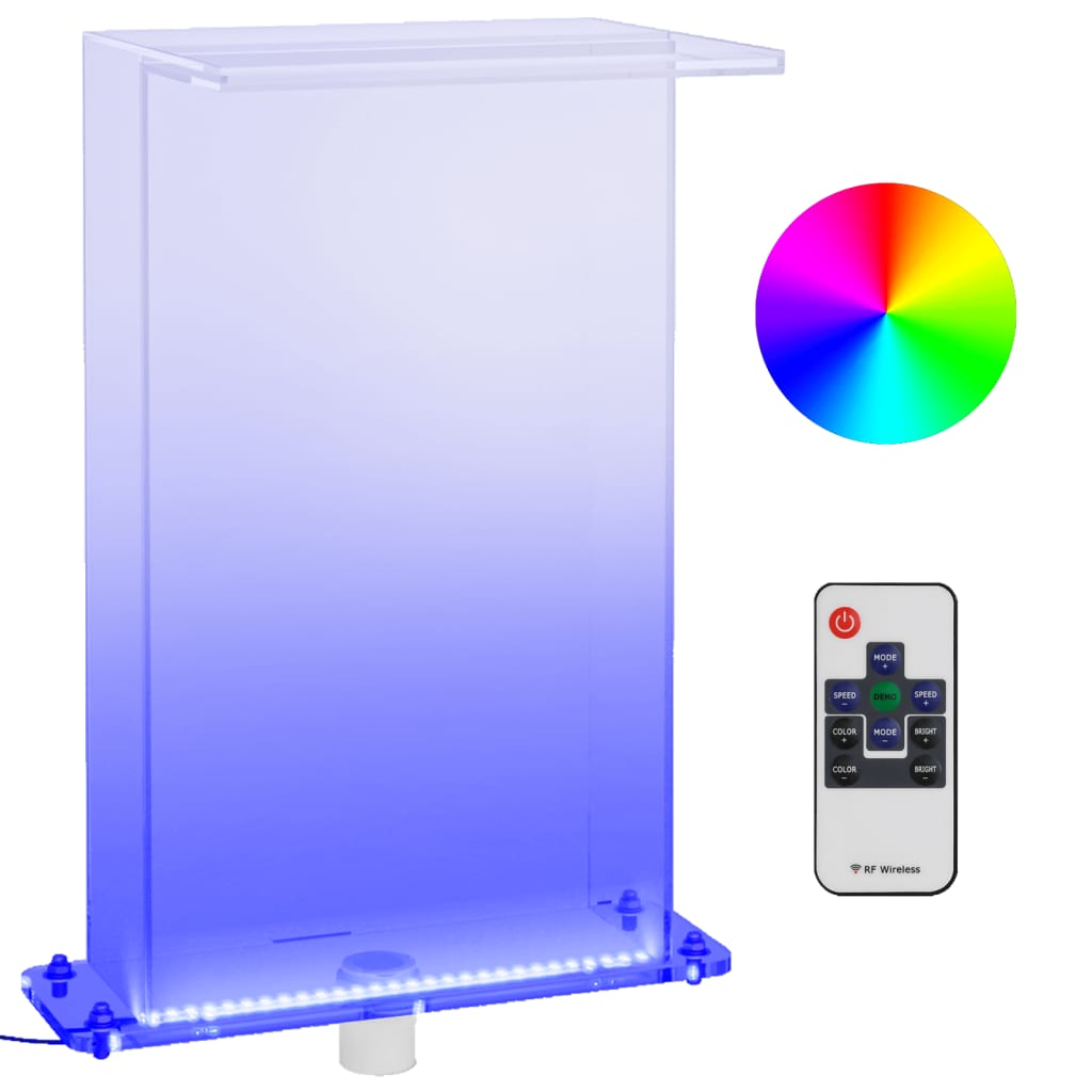 Akril medenceszökőkút rgb led-ekkel 51 cm Akril medenceszökőkút rgb led-ekkel 51 cm