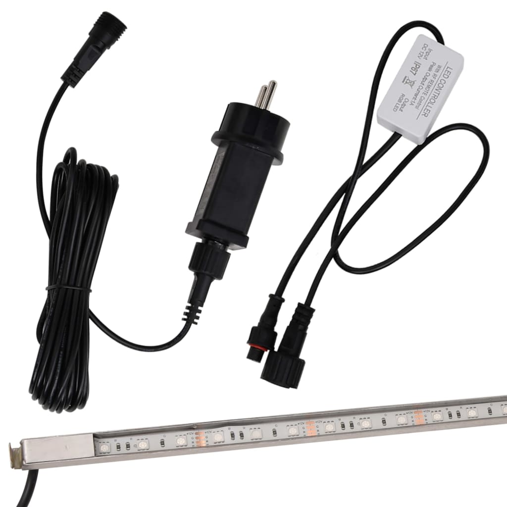 Rozsdamentes acél vízeséskifolyó rgb led-ekkel 90 cm