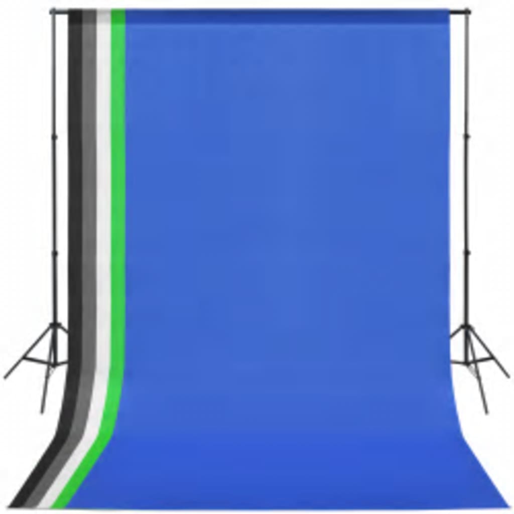 Fotóstúdió-felszerelés lámpákkal, háttérrel és reflektorral