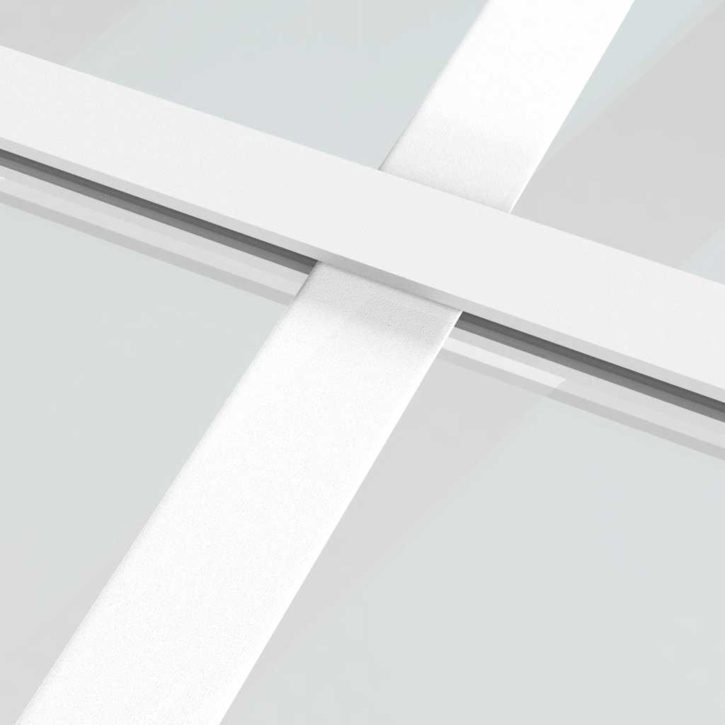 Fehér esg üveg és alumínium tolóajtó 90x205 cm