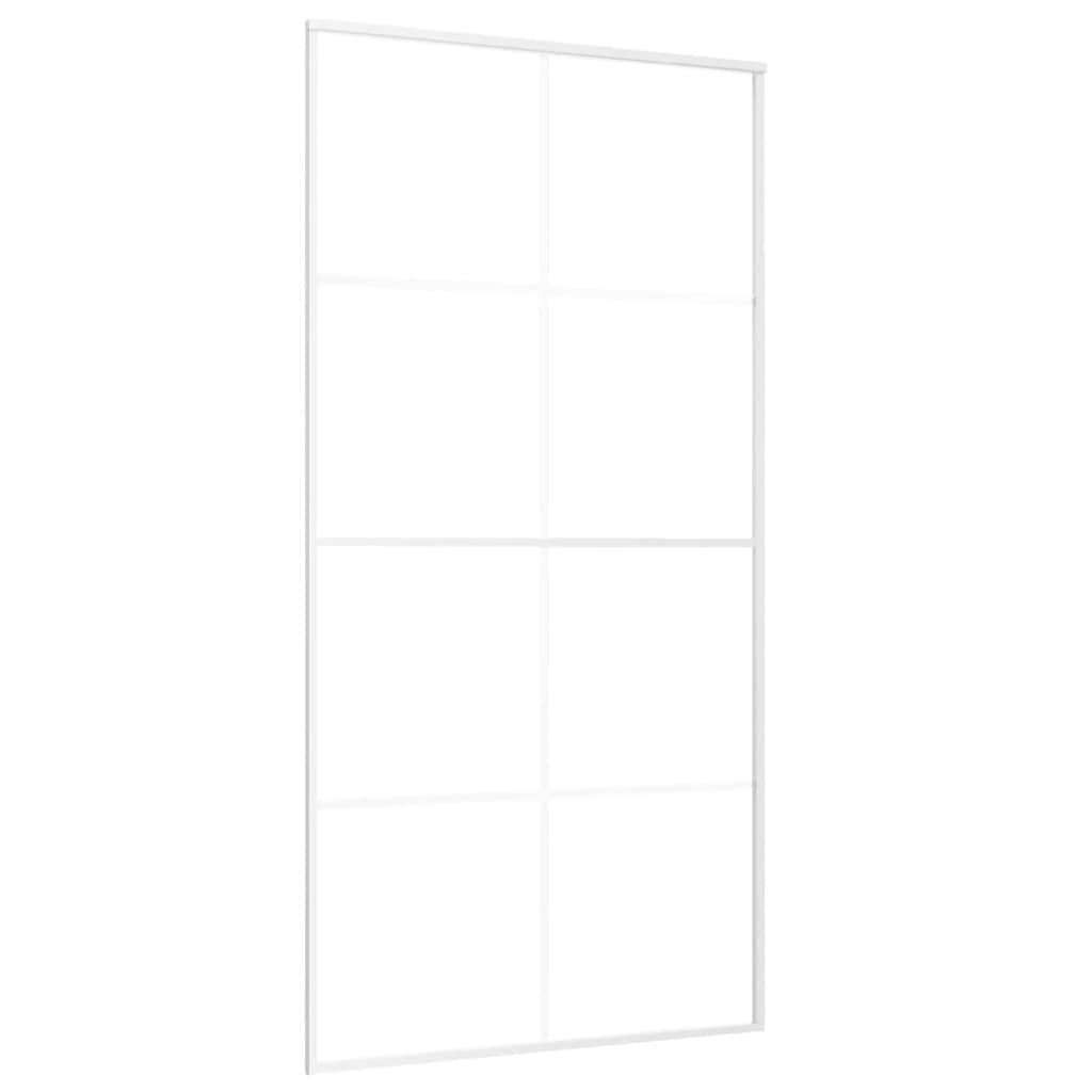 Fehér esg üveg és alumínium tolóajtó 102,5x205 cm