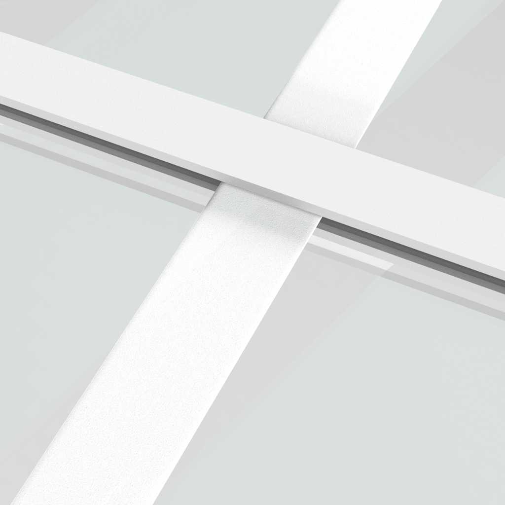 Fehér esg üveg és alumínium tolóajtó 76x205 cm