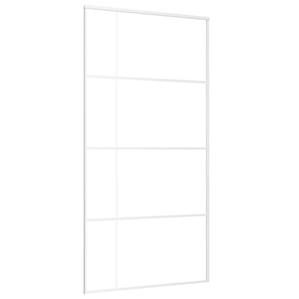 Fehér matt esg üveg és alumínium tolóajtó 102,5x205 cm