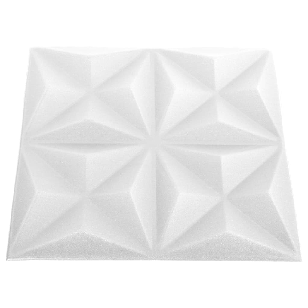 12 darab origamifehér 3d fali panel 50 x 50 cm 3 m² 12 darab origamifehér 3d fali panel 50 x 50 cm 3 m²