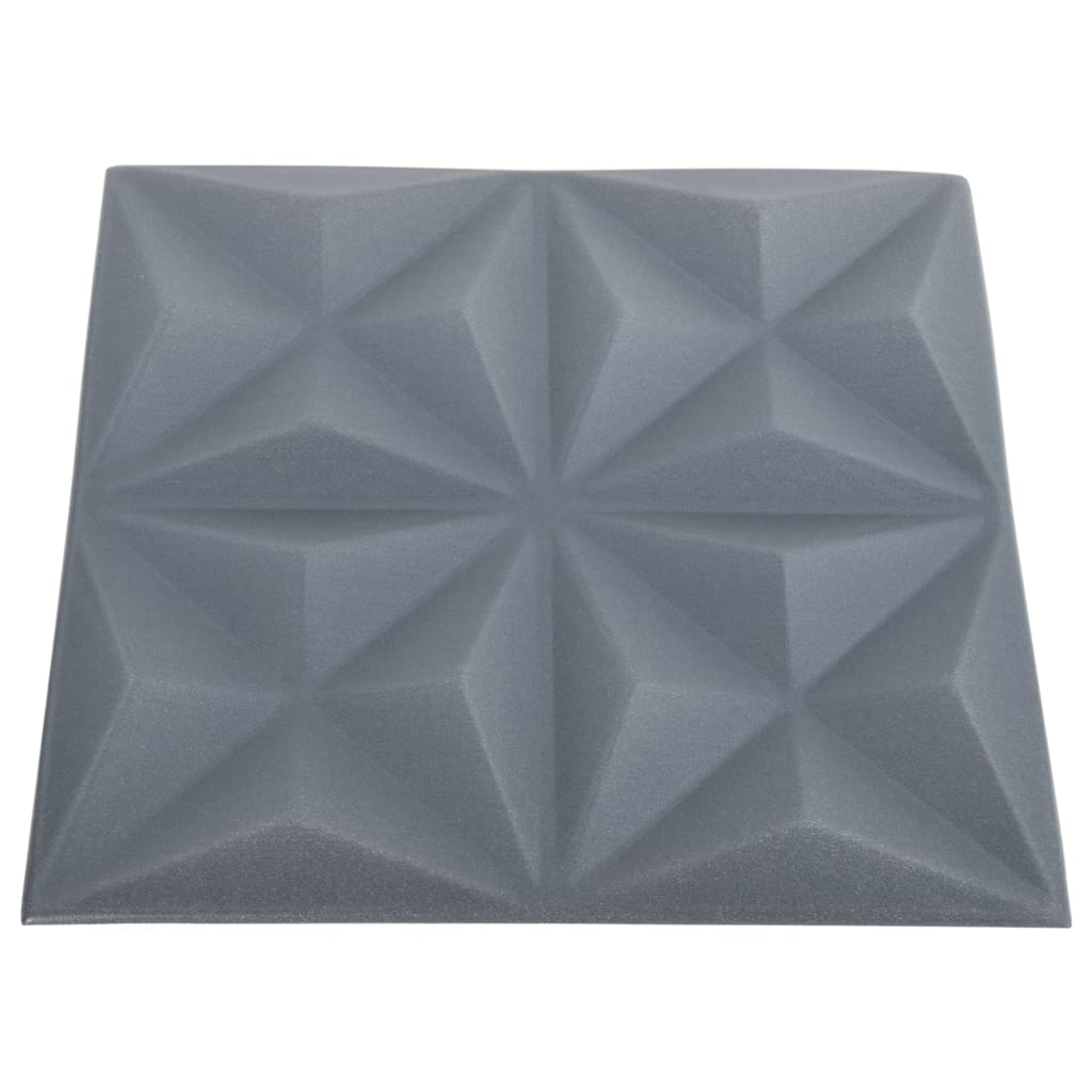 12 darab origami szürke 3d fali panel 50 x 50 cm 3 m² 12 darab origami szürke 3d fali panel 50 x 50 cm 3 m²