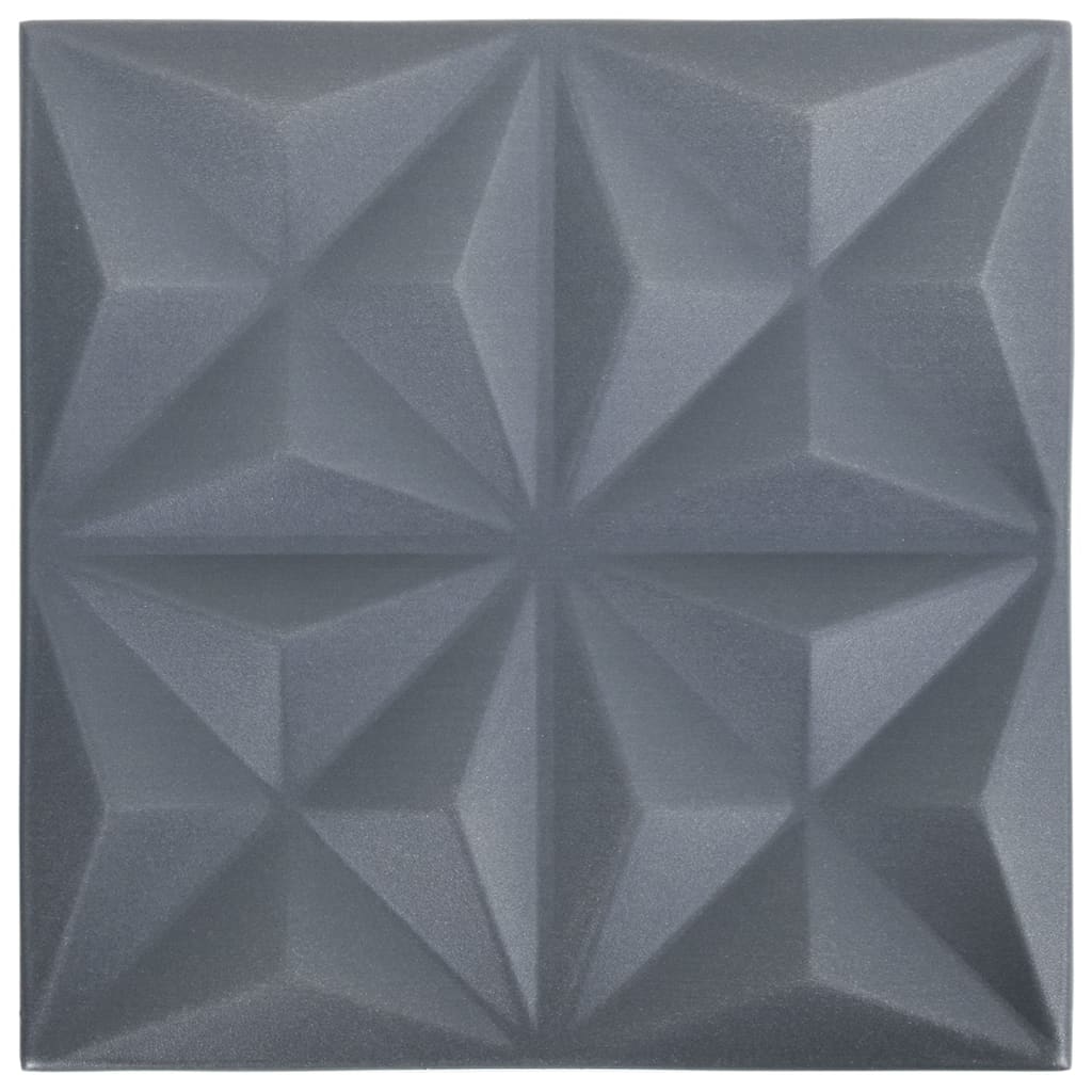 12 darab origami szürke 3d fali panel 50 x 50 cm 3 m² 12 darab origami szürke 3d fali panel 50 x 50 cm 3 m²