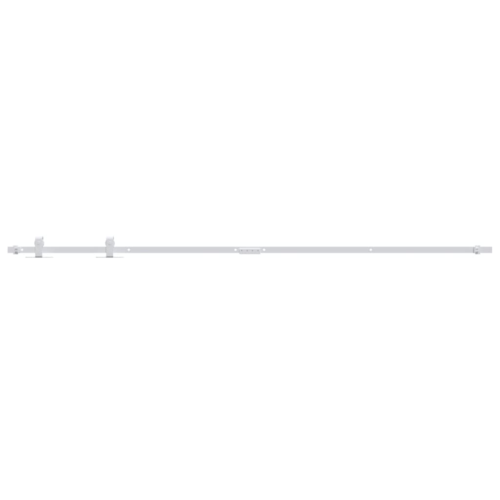 Fehér szénacél mini tolóajtós szekrény szerelék szett 200 cm