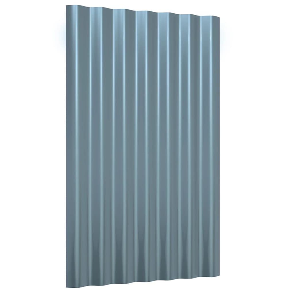 36 db szürke horganyzott acél tetőpanel 60x36 cm