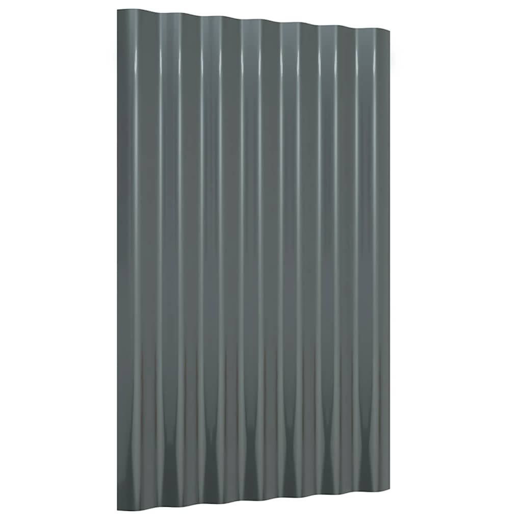 36 db antracitszürke horganyzott acél tetőpanel 60x36 cm