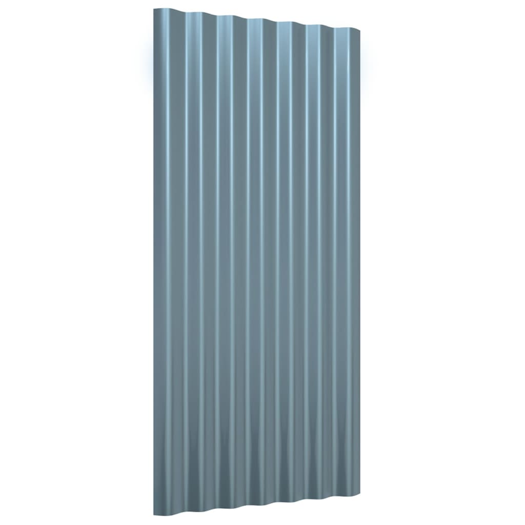 12 db szürke horganyzott acél tetőpanel 80x36 cm