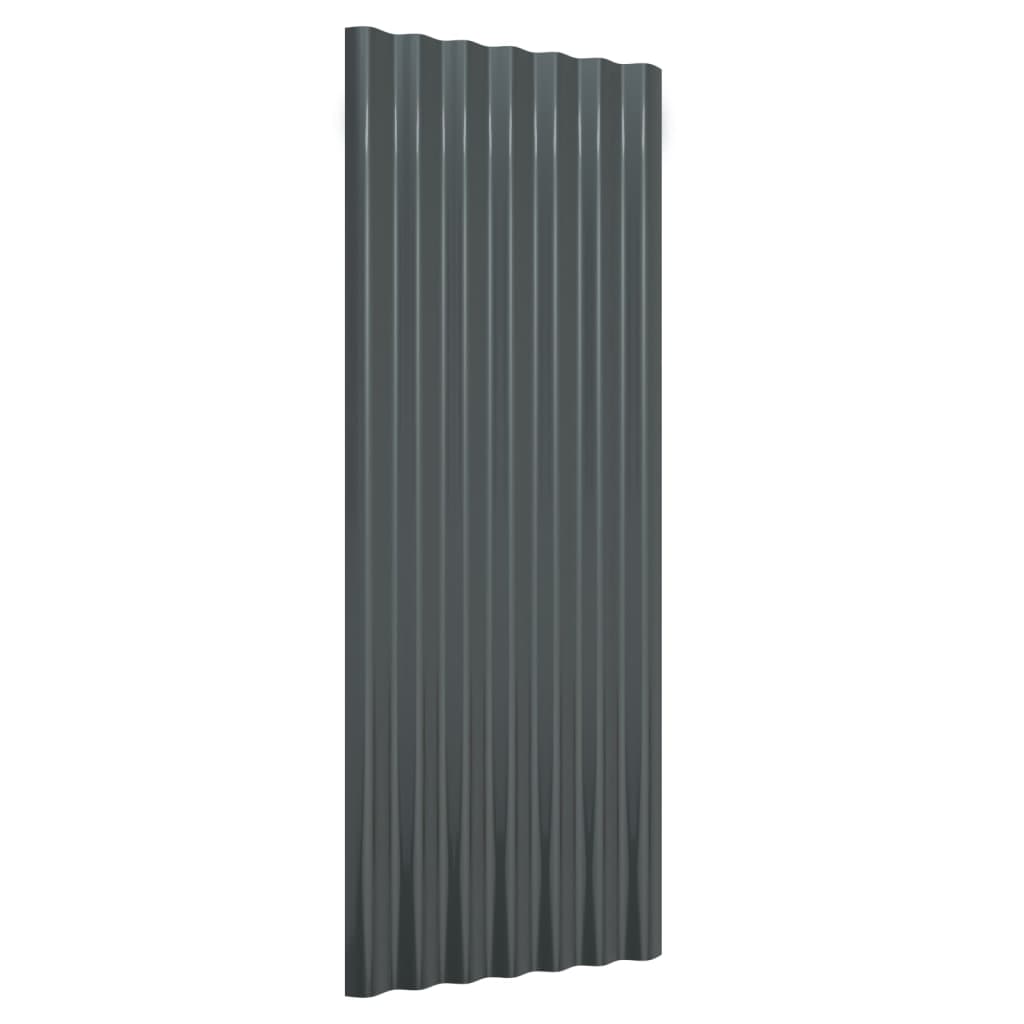 12 db antracitszürke porszórt acél tetőpanel 100 x 36 cm 12 db antracitszürke porszórt acél tetőpanel 100 x 36 cm