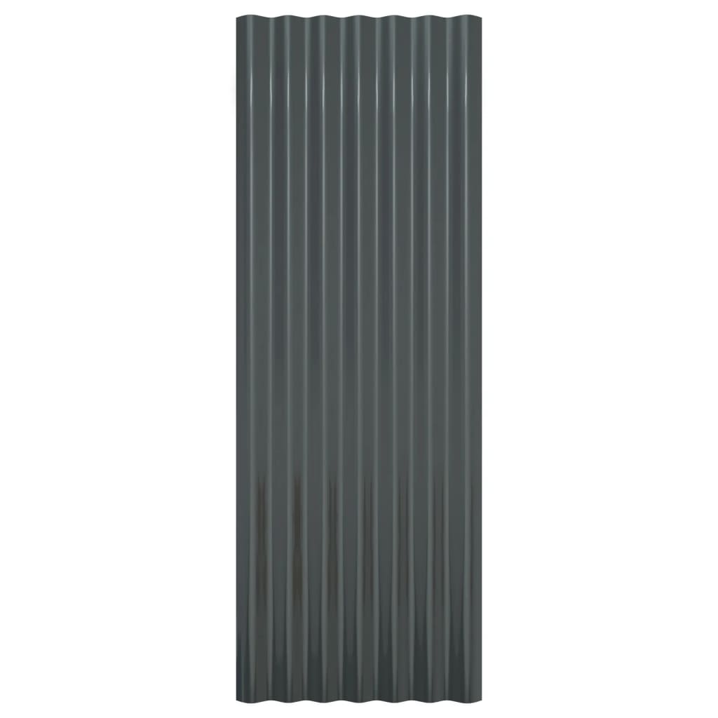 12 db antracitszürke porszórt acél tetőpanel 100 x 36 cm 12 db antracitszürke porszórt acél tetőpanel 100 x 36 cm