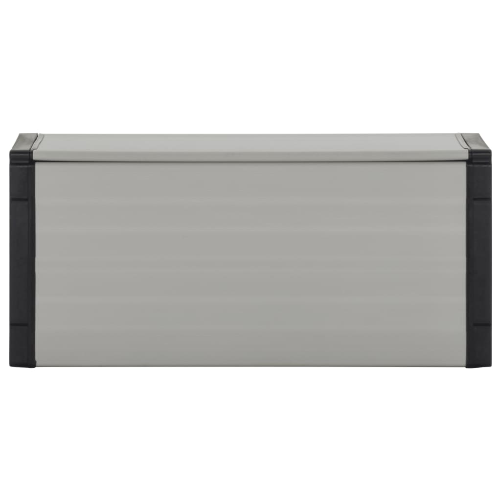 Szürke kerti szemetesláda 85 x 34 x 40 cm