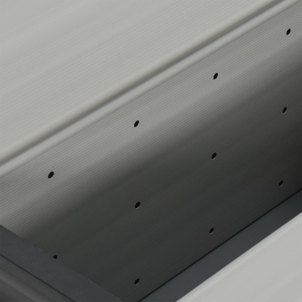 Szürke kerti szemetesláda 85 x 34 x 40 cm