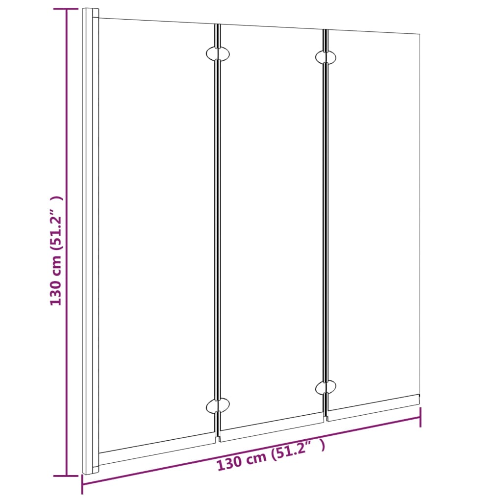 3 paneles fekete esg összecsukható zuhanyparaván 130 x 130 cm 3 paneles fekete esg összecsukható zuhanyparaván 130 x 130 cm