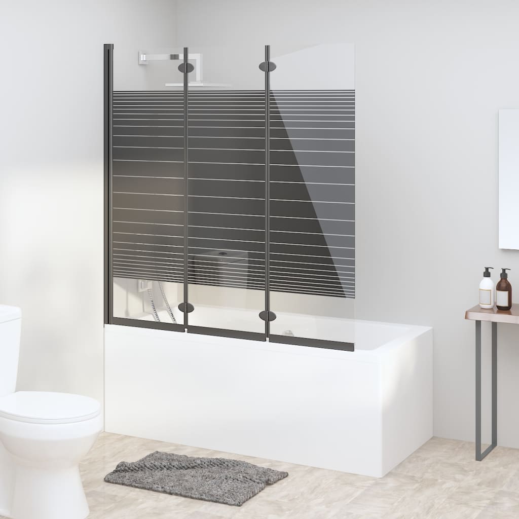3 paneles fekete esg összecsukható zuhanyparaván 130 x 130 cm 3 paneles fekete esg összecsukható zuhanyparaván 130 x 130 cm