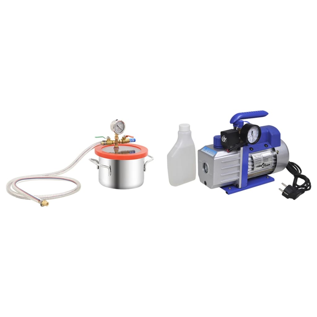 Vákuumkamra egyfokozatú szivattyúval 3,7 l